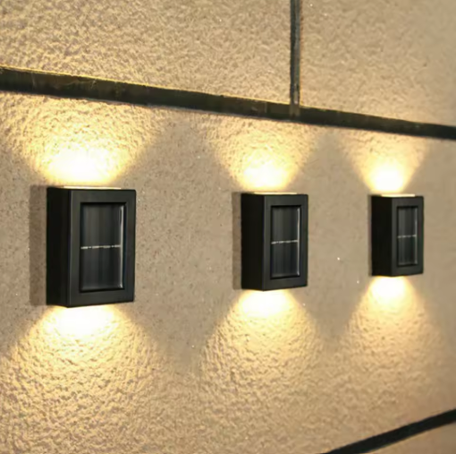 Solar LED Outdoor Wall Lamp, Modern Energy-Efficient Garden Light