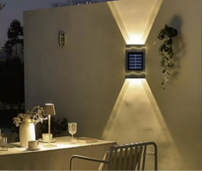 Solar LED Outdoor Wall Lamp, Modern Energy-Efficient Garden Light
