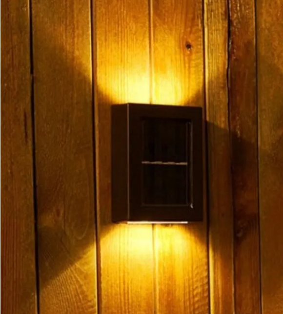Solar LED Outdoor Wall Lamp, Modern Energy-Efficient Garden Light