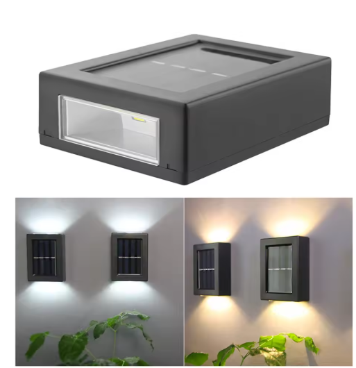Solar LED Outdoor Wall Lamp, Modern Energy-Efficient Garden Light